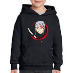 Fashion, accesorii si bijuterii - Copii - Imbracaminte copii - Pulovere si hanorace copii - Hanorac copii Demon Slayer Tengen Uzui Fortnite Anime, negru, marime L Copii - Infinity.ro