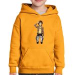 Fashion, accesorii si bijuterii - Copii - Imbracaminte copii - Pulovere si hanorace copii - Hanorac copii Mikasa Attack on Titan AOT Manga Anime, portocaliu, marime M Copii - Infinity.ro