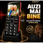 Laptop, Telefoane si Tablete - Telefoane mobile si accesorii - Telefoane Mobile - Telefon Mobil Seniori CZAY® cu Taste Mari, Meniu Romana si Maghiara,Ecran Mare,Camera Foto,Volum Puternic,Negru,2G - Infinity.ro