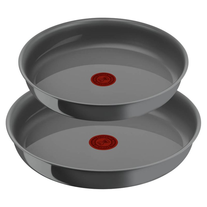 Casa si Gradina - Bucatarie si vesela - Vase pentru gatit - Tigai si seturi - Set de 3 piese Tefal Ingenio Renew L2609502, tigaie de 24/28 cm, maner detasabil, invelis antiaderent, indicator - Infinity.ro