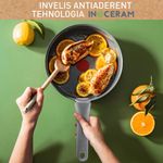 Casa si Gradina - Bucatarie si vesela - Vase pentru gatit - Tigai si seturi - Set de 3 piese Tefal Ingenio Renew L2609502, tigaie de 24/28 cm, maner detasabil, invelis antiaderent, indicator - Infinity.ro