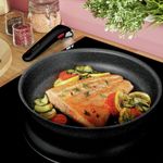 Casa si Gradina - Bucatarie si vesela - Vase pentru gatit - Tigai si seturi - Set de 5 piese Tefal Ingenio Black Stone L3998953, tigaie 22/28 cm, cratita 16/20 cm, maner detasabil, invelis - Infinity.ro