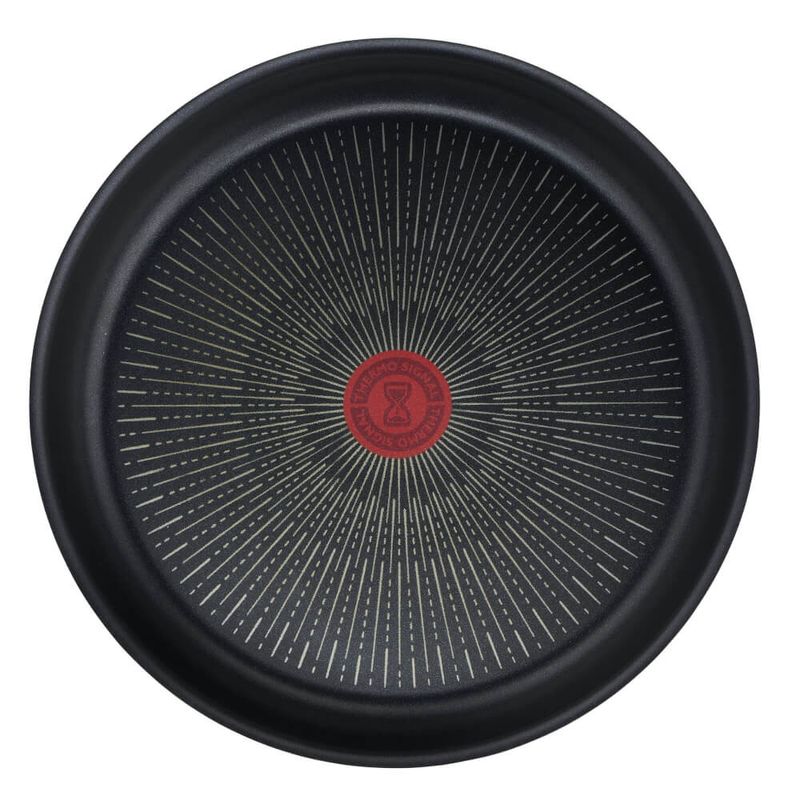 Casa si Gradina - Bucatarie si vesela - Vase pentru gatit - Tigai si seturi - Set de 3 piese Tefal Ingenio Eco Resist L3979102, tigaie de 24/28 cm, maner detasabil, invelis antiaderent Titanium - Infinity.ro