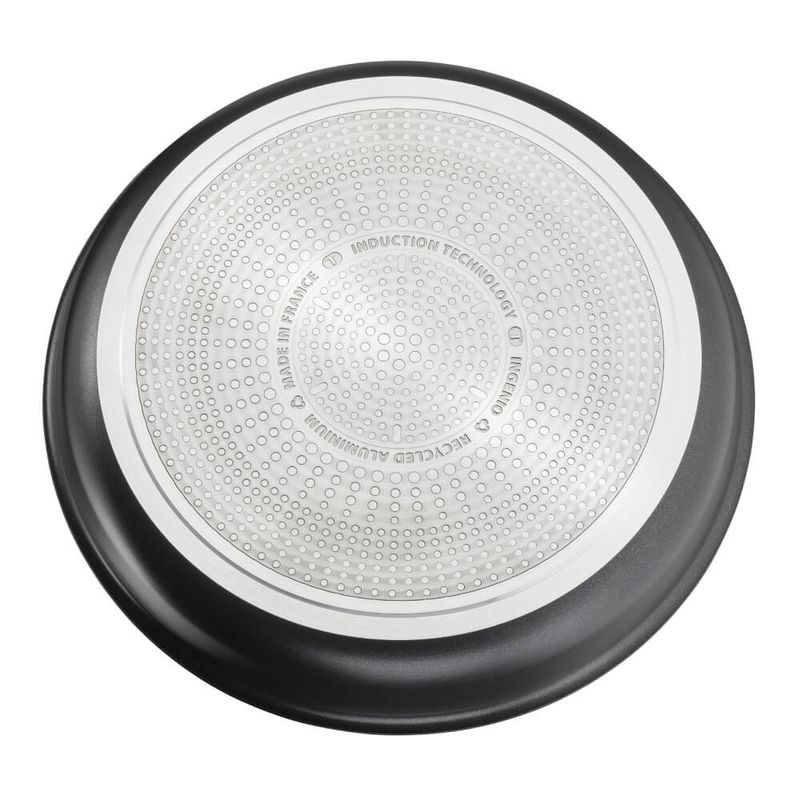 Casa si Gradina - Bucatarie si vesela - Vase pentru gatit - Tigai si seturi - Set de 3 piese Tefal Ingenio Eco Resist L3979102, tigaie de 24/28 cm, maner detasabil, invelis antiaderent Titanium - Infinity.ro