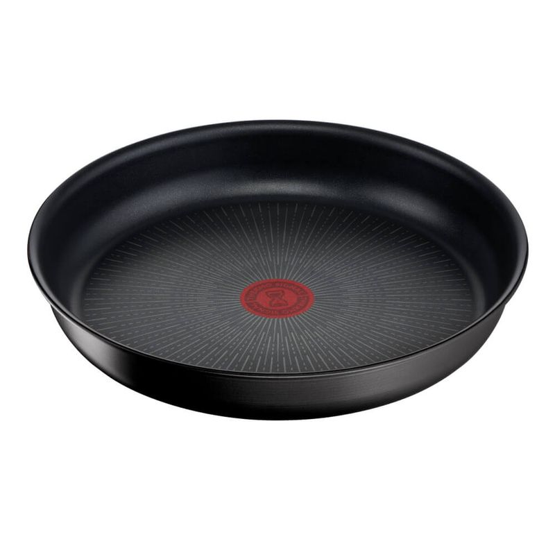 Casa si Gradina - Bucatarie si vesela - Vase pentru gatit - Tigai si seturi - Set de 3 piese Tefal Ingenio Eco Resist L3979102, tigaie de 24/28 cm, maner detasabil, invelis antiaderent Titanium - Infinity.ro