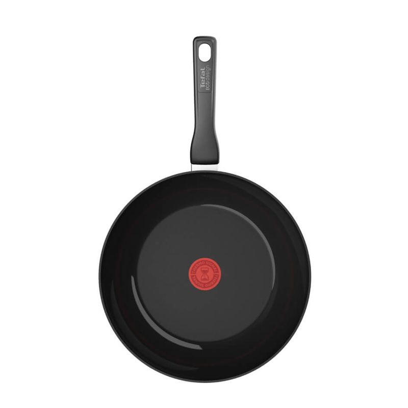 Casa si Gradina - Bucatarie si vesela - Vase pentru gatit - Tigai si seturi - Tigaie wok Tefal Renew de 28 cm C4321923, 100% aluminiu reciclat, indicator Thermo-Signal, compatibil cu inductia - Infinity.ro