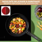 Casa si Gradina - Bucatarie si vesela - Vase pentru gatit - Tigai si seturi - Tigaie wok Tefal Renew de 28 cm C4321923, 100% aluminiu reciclat, indicator Thermo-Signal, compatibil cu inductia - Infinity.ro