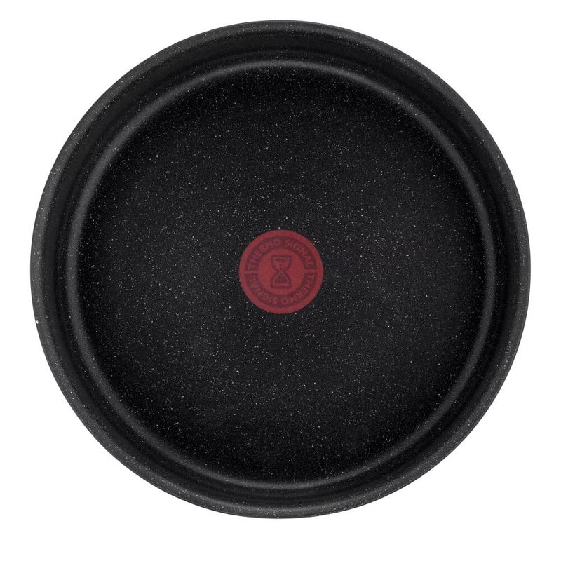 Casa si Gradina - Bucatarie si vesela - Vase pentru gatit - Tigai si seturi - Set de 3 piese Tefal Ingenio Black Stone L3999032, tigaie de 24/28 cm, maner detasabil, invelis antiaderent Mineralia+ - Infinity.ro