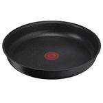Casa si Gradina - Bucatarie si vesela - Vase pentru gatit - Tigai si seturi - Set de 3 piese Tefal Ingenio Black Stone L3999032, tigaie de 24/28 cm, maner detasabil, invelis antiaderent Mineralia+ - Infinity.ro