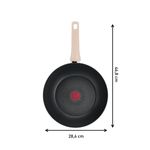 Casa si Gradina - Bucatarie si vesela - Vase pentru gatit - Tigai si seturi - Tigaie wok Tefal Eco-Respect G2541902, 28 cm, aluminiu, invelis antiaderent Titanium Pro, compatibil cu inductia - Infinity.ro