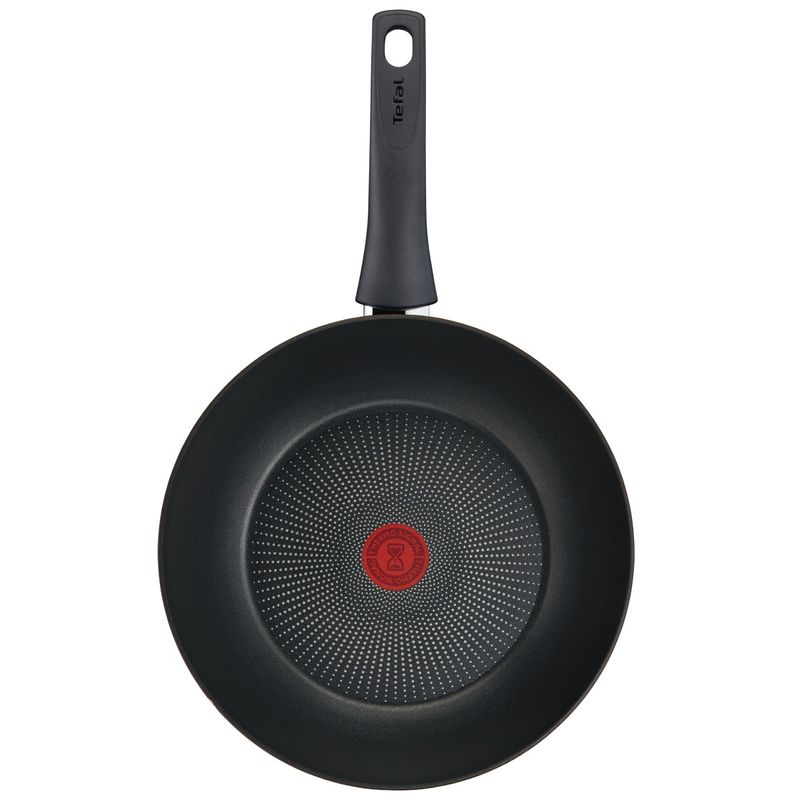 Casa si Gradina - Bucatarie si vesela - Vase pentru gatit - Tigai si seturi - Tigaie wok Tefal Eco-Respect G2541902, 28 cm, aluminiu, invelis antiaderent Titanium Pro, compatibil cu inductia - Infinity.ro