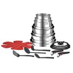 Casa si Gradina - Bucatarie si vesela - Vase pentru gatit - Tigai si seturi - Set 22 piese Tefal Ingenio Emotion L897SM74, cratite 16/18/20 cm, tigai 22/24/26/28 cm, tigaie saute 24 cm, wok 26 cm - Infinity.ro