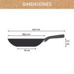Casa si Gradina - Bucatarie si vesela - Vase pentru gatit - Tigai si seturi - Tigaie wok 28 cm Tefal Renew On C4271932, 100% aluminiu reciclat, indicator Thermo-Signal, compatibil cu inductia - Infinity.ro
