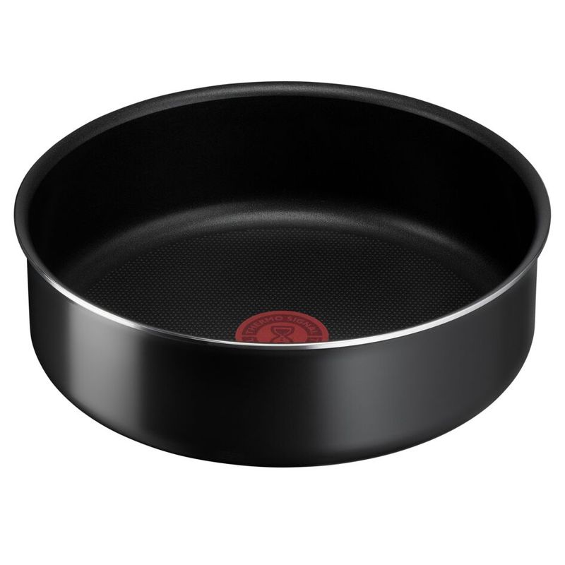 Casa si Gradina - Bucatarie si vesela - Vase pentru gatit - Tigai si seturi - Set 10 piese Ingenio Easy Cook & Clean Tefal L1539053, manere detasabile, 16-28cm, aluminiu, negru - Infinity.ro