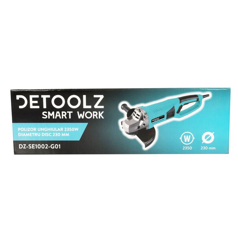 Casa si Gradina - Constructii - Scule electrice si accesorii - Polizoare - Polizor unghiular detoolz, 2350W, diametru disc 230mm, Polizor unghiular detoolz, 2350w, diametru disc 230mm - Infinity.ro