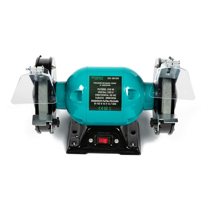 Casa si Gradina - Constructii - Scule electrice si accesorii - Polizoare - Polizor de banc detoolz, putere 250W, diametru disc 150mm, Compact si usor, asigura o manevrabilitate ridicata - Infinity.ro