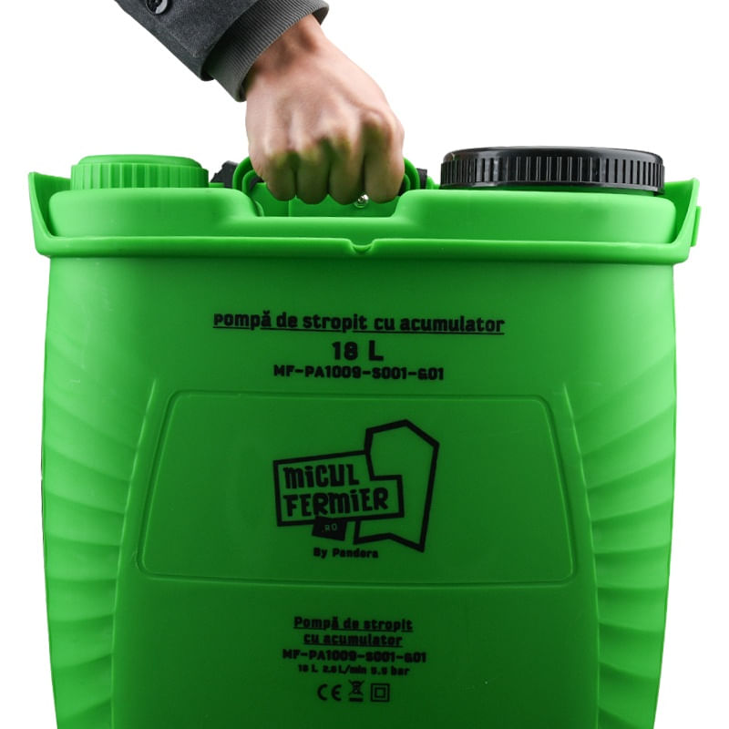 Casa si Gradina - Constructii - Vopsea si tencuieli - Unelte de vopsit si tencuit - Pompa de stropit micul fermier, capacitate 18l, pandora, cu acumulator - Infinity.ro