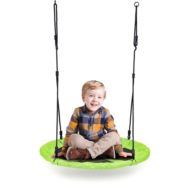 Casa si Gradina - Gradina si terasa - Balansoare si hamace - Balansoare - Leagan gradina tip cuib, diametru 100 cm, reglabil pe inaltime, maxim 150 kg, verde - Infinity.ro
