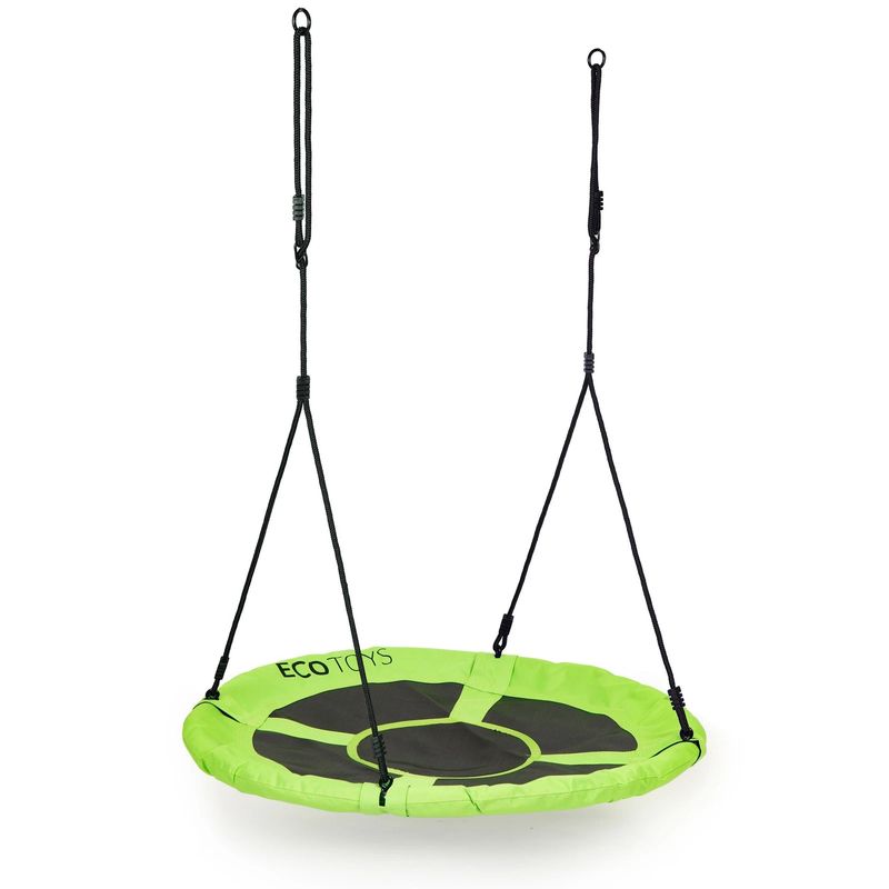 Casa si Gradina - Gradina si terasa - Balansoare si hamace - Balansoare - Leagan gradina tip cuib, diametru 100 cm, reglabil pe inaltime, maxim 150 kg, verde - Infinity.ro