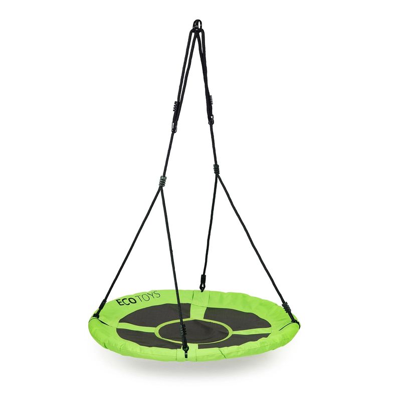 Casa si Gradina - Gradina si terasa - Balansoare si hamace - Balansoare - Leagan gradina tip cuib, diametru 100 cm, reglabil pe inaltime, maxim 150 kg, verde - Infinity.ro