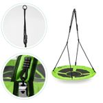 Casa si Gradina - Gradina si terasa - Balansoare si hamace - Balansoare - Leagan gradina tip cuib, diametru 100 cm, reglabil pe inaltime, maxim 150 kg, verde - Infinity.ro