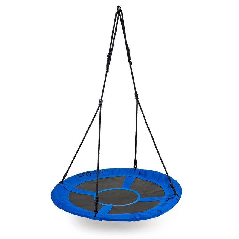 Casa si Gradina - Gradina si terasa - Balansoare si hamace - Balansoare - Leagan gradina tip cuib, diametru 100 cm, reglabil pe inaltime, maxim 150 kg, albastru - Infinity.ro
