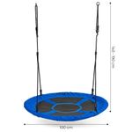 Casa si Gradina - Gradina si terasa - Balansoare si hamace - Balansoare - Leagan gradina tip cuib, diametru 100 cm, reglabil pe inaltime, maxim 150 kg, albastru - Infinity.ro