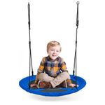 Casa si Gradina - Gradina si terasa - Balansoare si hamace - Balansoare - Leagan gradina tip cuib, diametru 100 cm, reglabil pe inaltime, maxim 150 kg, albastru - Infinity.ro