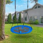 Casa si Gradina - Gradina si terasa - Balansoare si hamace - Balansoare - Leagan gradina tip cuib, diametru 100 cm, reglabil pe inaltime, maxim 150 kg, albastru - Infinity.ro