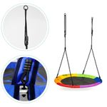 Casa si Gradina - Gradina si terasa - Balansoare si hamace - Balansoare - Leagan gradina tip cuib, diametru 100 cm, reglabil pe inaltime, maxim 150 kg, multicolor - Infinity.ro