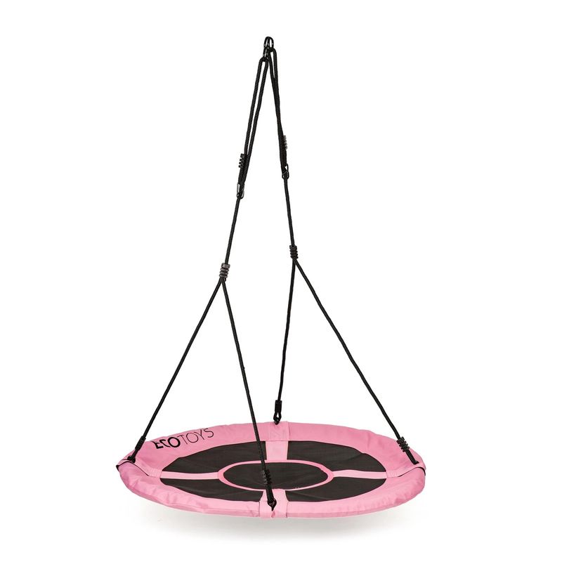 Casa si Gradina - Gradina si terasa - Balansoare si hamace - Balansoare - Leagan gradina tip cuib, diametru 100 cm, reglabil pe inaltime, maxim 150 kg, roz - Infinity.ro