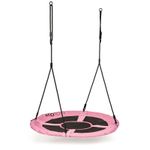 Casa si Gradina - Gradina si terasa - Balansoare si hamace - Balansoare - Leagan gradina tip cuib, diametru 100 cm, reglabil pe inaltime, maxim 150 kg, roz - Infinity.ro