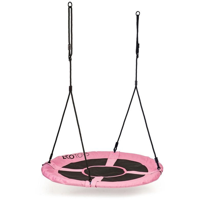 Casa si Gradina - Gradina si terasa - Balansoare si hamace - Balansoare - Leagan gradina tip cuib, diametru 100 cm, reglabil pe inaltime, maxim 150 kg, roz - Infinity.ro