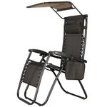 Casa si Gradina - Gradina si terasa - Mobilier exterior - Scaune si sezlonguri gradina - Sezlong pliabil cu parasolar si suport pahare, spatar blocare pozitie, textilene impermeabil, max 130 kg, 77x110x175 - Infinity.ro