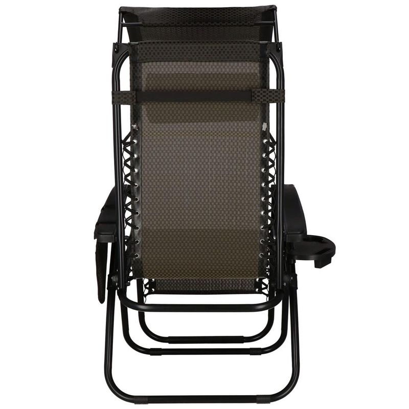 Casa si Gradina - Gradina si terasa - Mobilier exterior - Scaune si sezlonguri gradina - Sezlong pliabil cu parasolar si suport pahare, spatar blocare pozitie, textilene impermeabil, max 130 kg, 77x110x175 - Infinity.ro