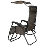 Casa si Gradina - Gradina si terasa - Mobilier exterior - Scaune si sezlonguri gradina - Sezlong pliabil cu parasolar si suport pahare, spatar blocare pozitie, textilene impermeabil, max 130 kg, 77x110x175 - Infinity.ro