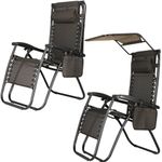 Casa si Gradina - Gradina si terasa - Mobilier exterior - Scaune si sezlonguri gradina - Sezlong pliabil cu parasolar si suport pahare, spatar blocare pozitie, textilene impermeabil, max 130 kg, 77x110x175 - Infinity.ro