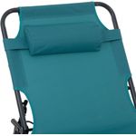 Casa si Gradina - Gradina si terasa - Mobilier exterior - Scaune si sezlonguri gradina - Sezlong 5Five Beach Chair, cadru metalic, pliere compacta, 173x56x27 cm, albastru turcoaz - Infinity.ro