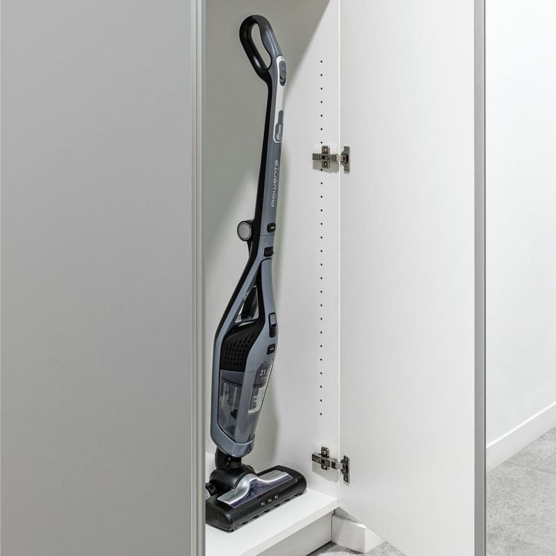 Electronice si Electrocasnice - Ingrijirea locuintei - Aspiratoare - Aspirator vertical Rowenta Dual Force 2 in 1 RH6756WO, 48W, 21.6V, 0.6L, autonomie 45 min, perie de aspirare rotativa - Infinity.ro