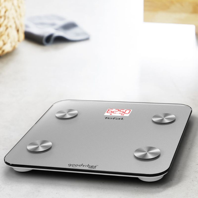 Ingrijire personala si Cosmetice - Sanatate si wellness - Aparate medicale - Cantare corporale - Cantar inteligent Tefal Goodvibes Life BM9600S1, 10 indicatori de masurare, aplicatie dedicata, greutate maxima 160 kg - Infinity.ro
