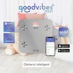 Ingrijire personala si Cosmetice - Sanatate si wellness - Aparate medicale - Cantare corporale - Cantar inteligent Tefal Goodvibes Life BM9600S1, 10 indicatori de masurare, aplicatie dedicata, greutate maxima 160 kg - Infinity.ro