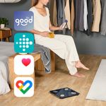 Ingrijire personala si Cosmetice - Sanatate si wellness - Aparate medicale - Cantare corporale - Cantar inteligent Tefal Goodvibes Life+ BM9720F0, greutate maxima 180 kg, 15 indicatori de masurare, sincronizare cu - Infinity.ro
