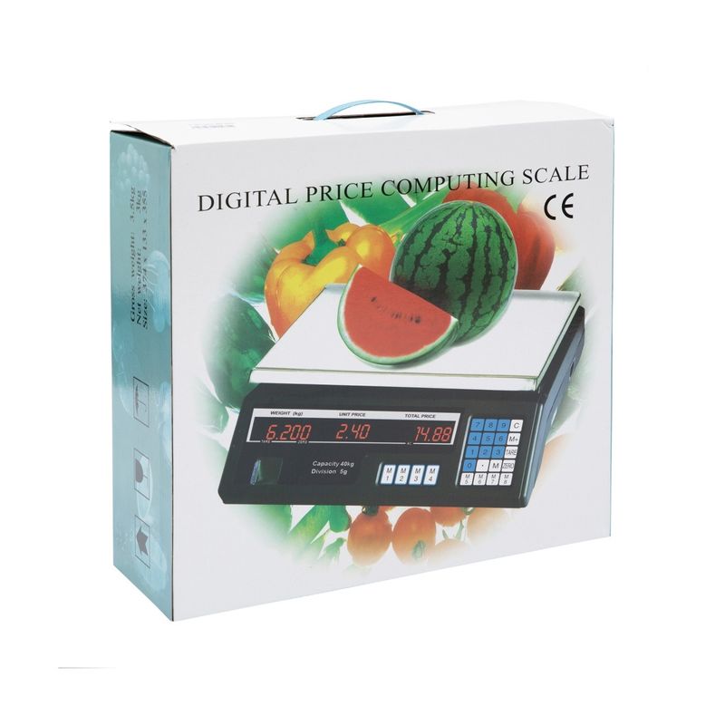 Casa si Gradina - Constructii - Depozitare, transport si protectie - Cantare electronice comerciale - Cantar electronic micul fermier 40Kg afisaj dublu model 1, Acumulator incorporat - Infinity.ro
