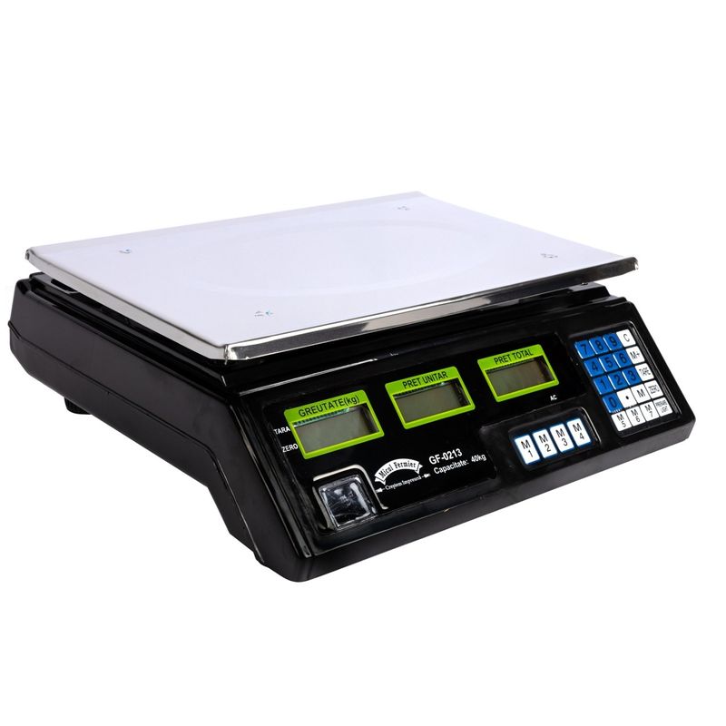 Casa si Gradina - Constructii - Depozitare, transport si protectie - Cantare electronice comerciale - Cantar electronic micul fermier 40Kg afisaj dublu model 1, Acumulator incorporat - Infinity.ro