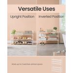Casa si Gradina - Mobilier - Dulapuri si sifoniere - Dulapuri pantofi - Raft pantofi 3 nivele stivuibil reversibil, structura metalica, capacitate 20 perechi, montaj fara unelte, 92x30x55 cm - Infinity.ro