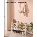 Casa si Gradina - Mobilier - Dulapuri si sifoniere - Dulapuri pantofi - Raft pantofi 3 nivele stivuibil reversibil, structura metalica, capacitate 20 perechi, montaj fara unelte, 92x30x55 cm - Infinity.ro