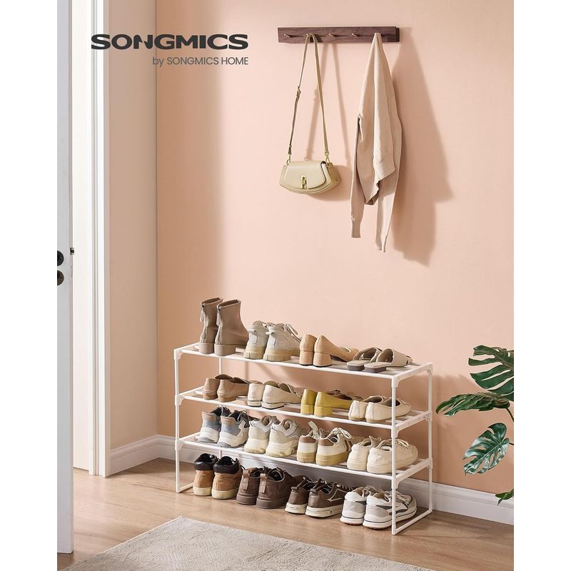 Casa si Gradina - Mobilier - Dulapuri si sifoniere - Dulapuri pantofi - Raft pantofi 3 nivele stivuibil reversibil, structura metalica, capacitate 20 perechi, montaj fara unelte, 92x30x55 cm - Infinity.ro
