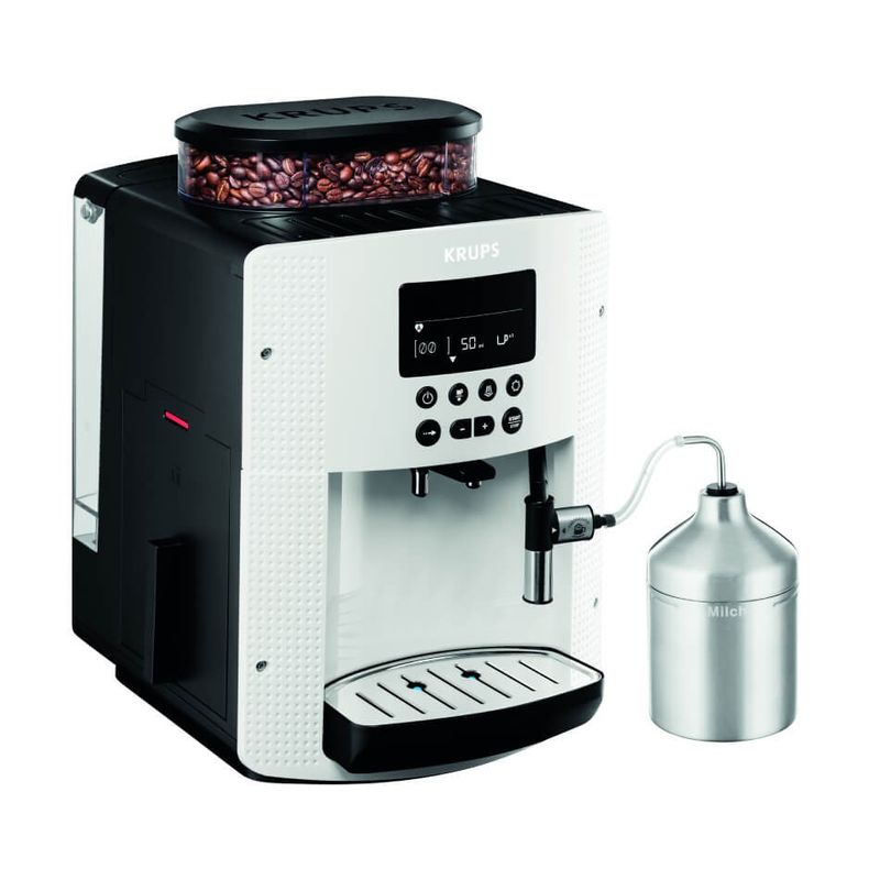 Electronice si Electrocasnice - Electrocasnice bucatarie - Preparare bauturi - Espressoare - Espressor automat Krups Espresseria EA816170, 1450W, 15 bari, 3 trepte de temperatura, rezervor boabe 260g, rezervor - Infinity.ro