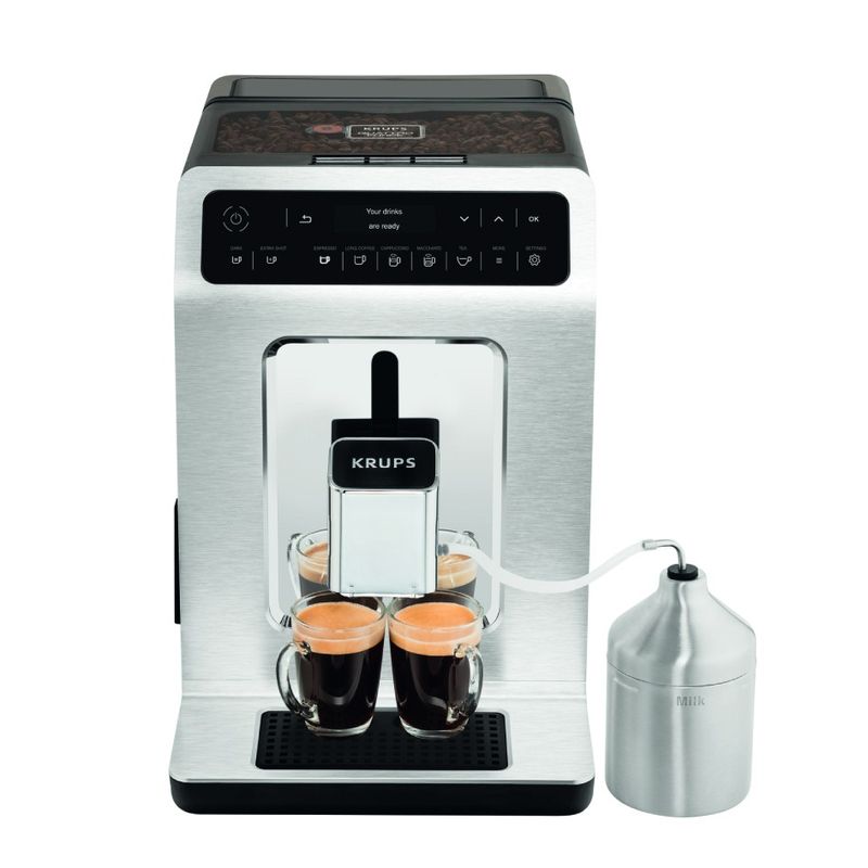 Electronice si Electrocasnice - Electrocasnice bucatarie - Preparare bauturi - Espressoare - Espressor automat Krups Evidence EA891C10, 1450W, 15 bari, rezervor boabe 260g, rezervor apa 2.3L, rasnita 3 nivele - Infinity.ro