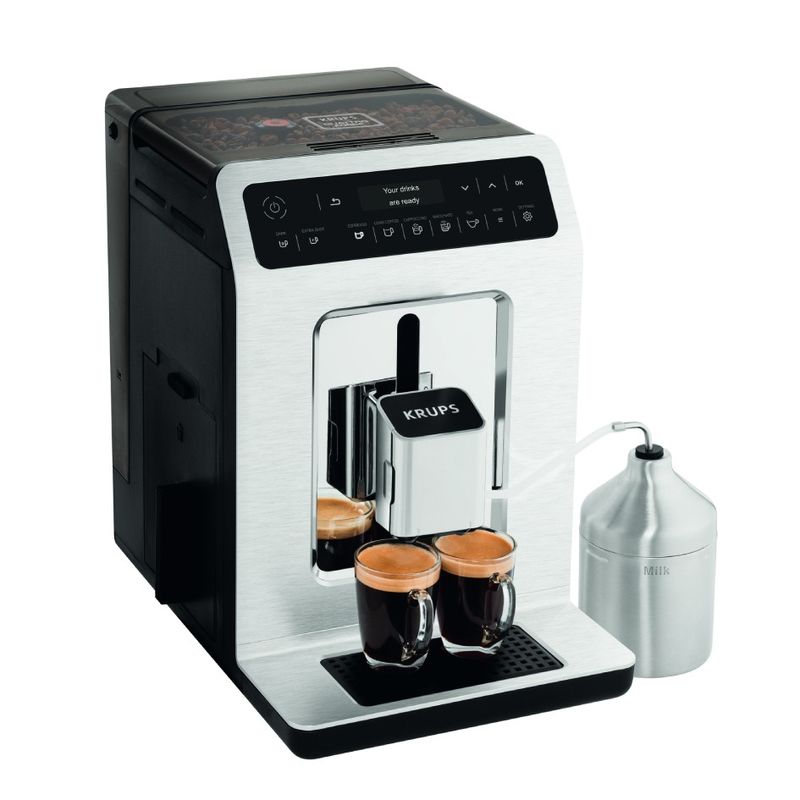 Electronice si Electrocasnice - Electrocasnice bucatarie - Preparare bauturi - Espressoare - Espressor automat Krups Evidence EA891C10, 1450W, 15 bari, rezervor boabe 260g, rezervor apa 2.3L, rasnita 3 nivele - Infinity.ro